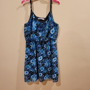 Blue floral dress